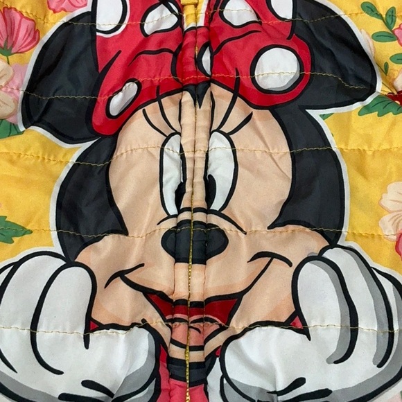 Disney Floral Minnie Mouse Reversible Puffer Jacket - Picture 5 of 15